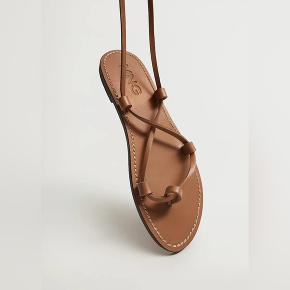 Mango Leather straps sandals • size 6.5 • brand new never worn! - Picture 3 of 5